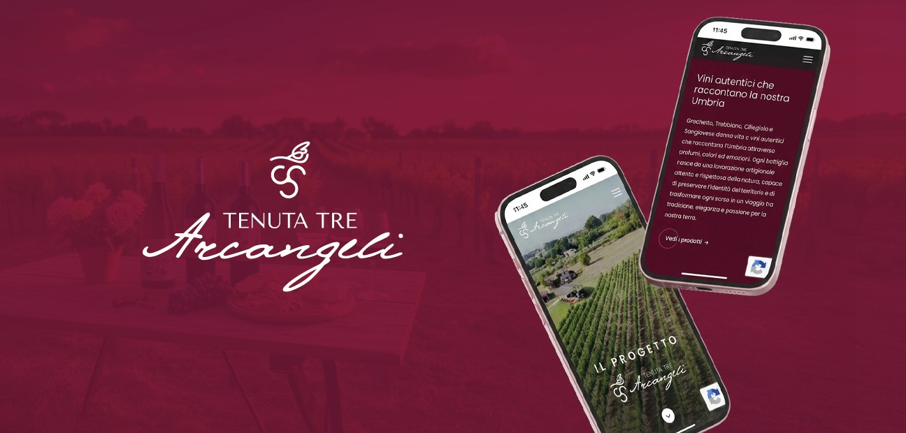 Tenuta Tre Arcangeli Brand Identity e Sito Web per un'Azienda Vitivinicola