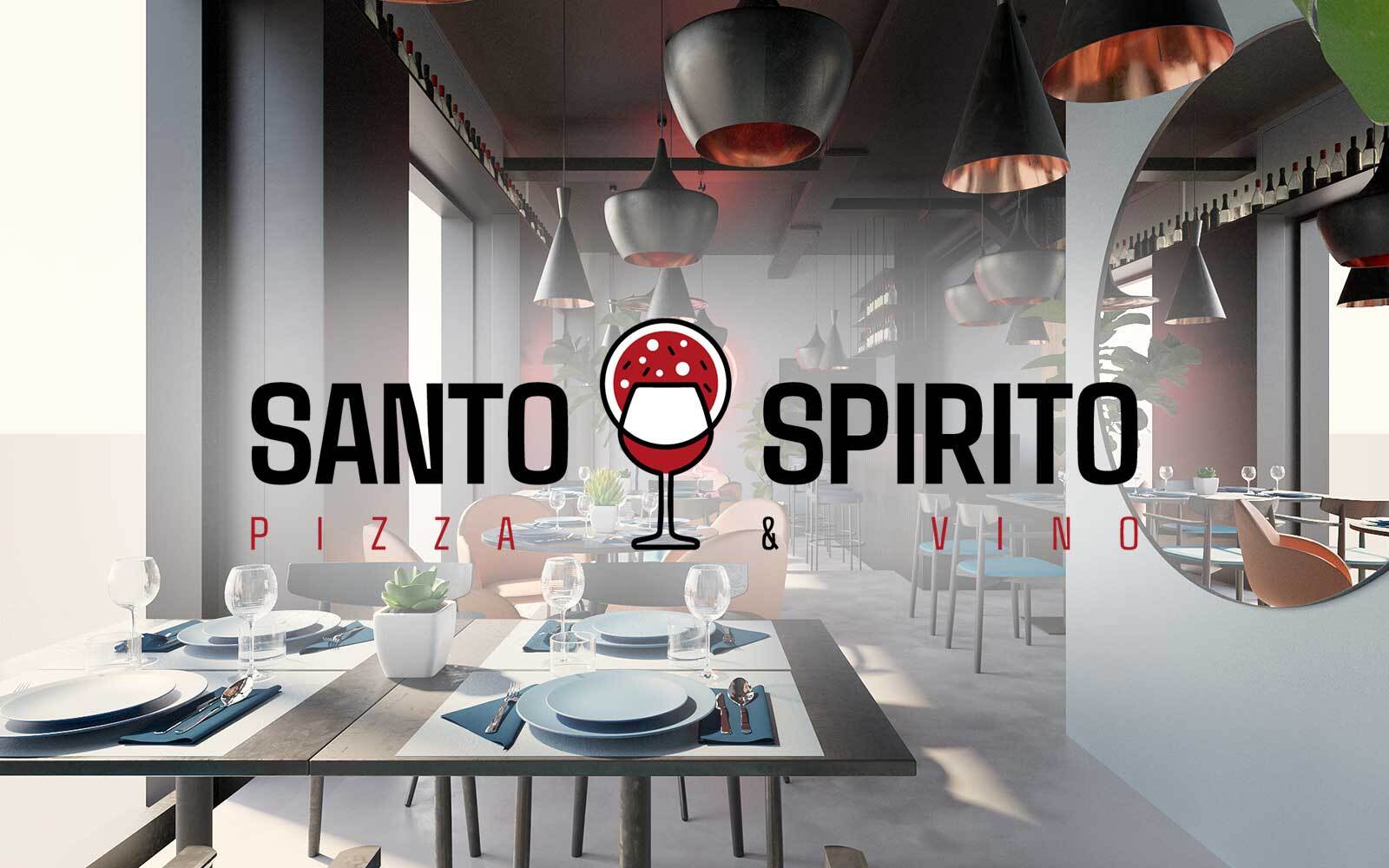 Il Gusto del Minimalismo Il Logo di Santo Spirito Pizza e Vino