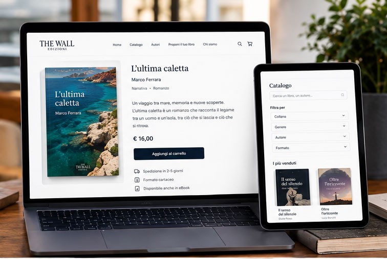 The Wall Edizioni un e-commerce editoriale su misura per autori emergenti e lettori
