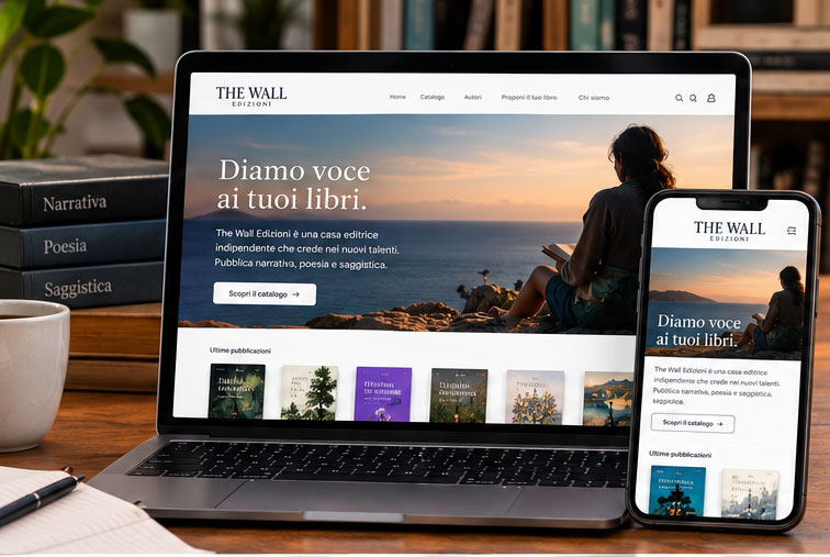 The Wall Edizioni un e-commerce editoriale su misura per autori emergenti e lettori