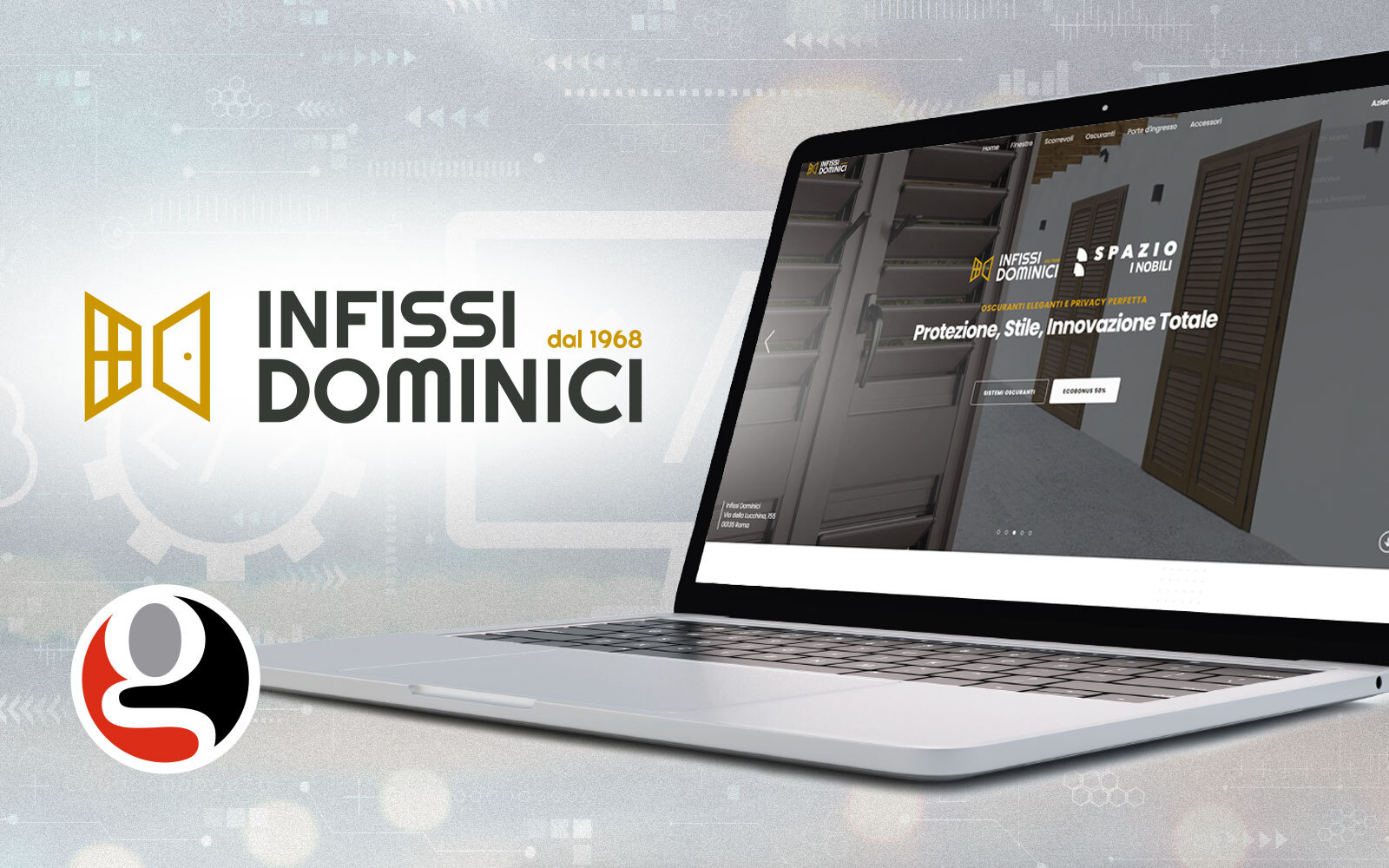 Realizzazione Sito e Logo Infissi Dominici Sceglie Studio Graffiti per la Presenza Online
