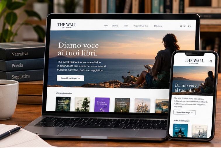 The Wall Edizioni un e-commerce editoriale su misura per autori emergenti e lettori